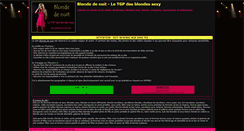 Desktop Screenshot of blonde-de-nuit.com